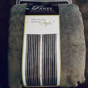 Decorative panel rod pocket and hidden tabs 54” x 94”